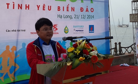 Đồng chí Nguyễn Anh Tuấn, Bí thư Trung ương Đoàn TNCS Hồ Chí Minh phát biểu khai mạc giải.
